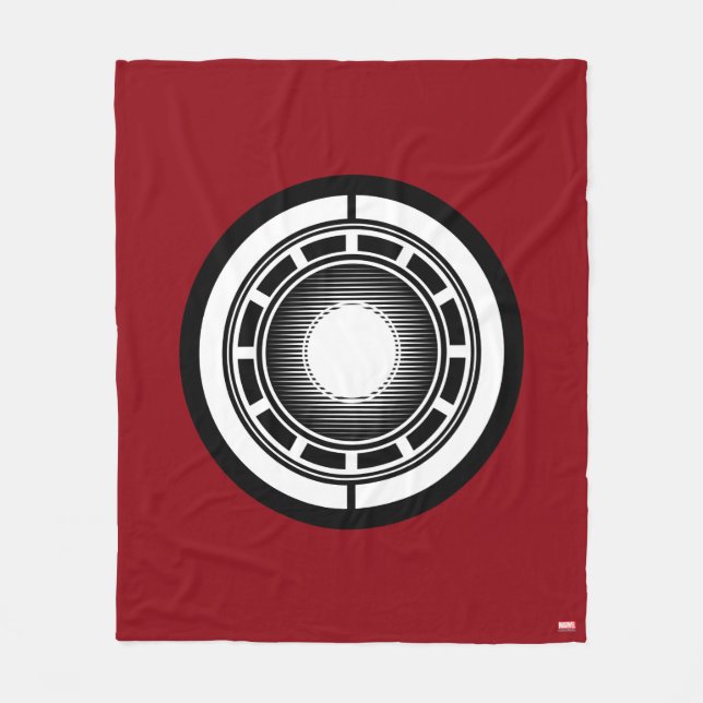 Iron Man Arc Icon Fleece Blanket (Front)