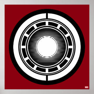 Iron Man Arc Icon Poster