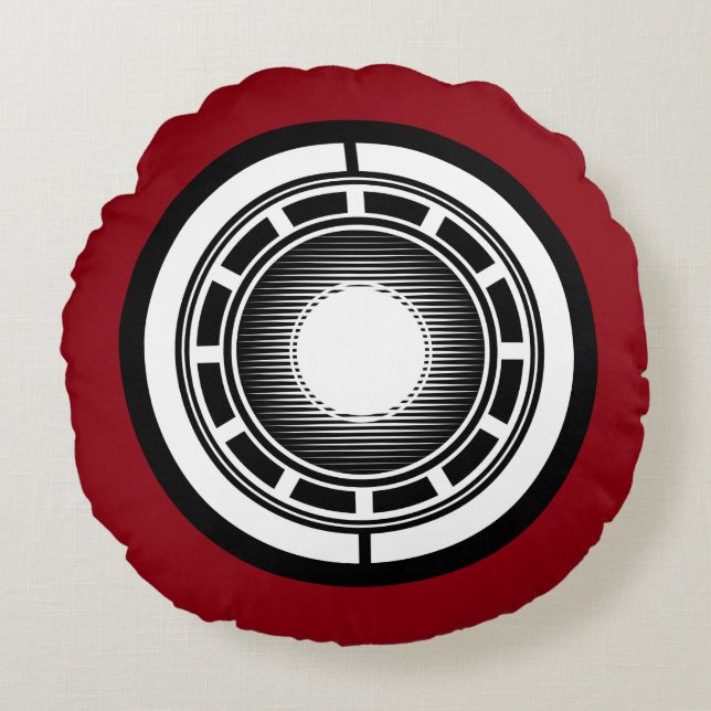 Iron Man Arc Icon Round Pillow (Front)