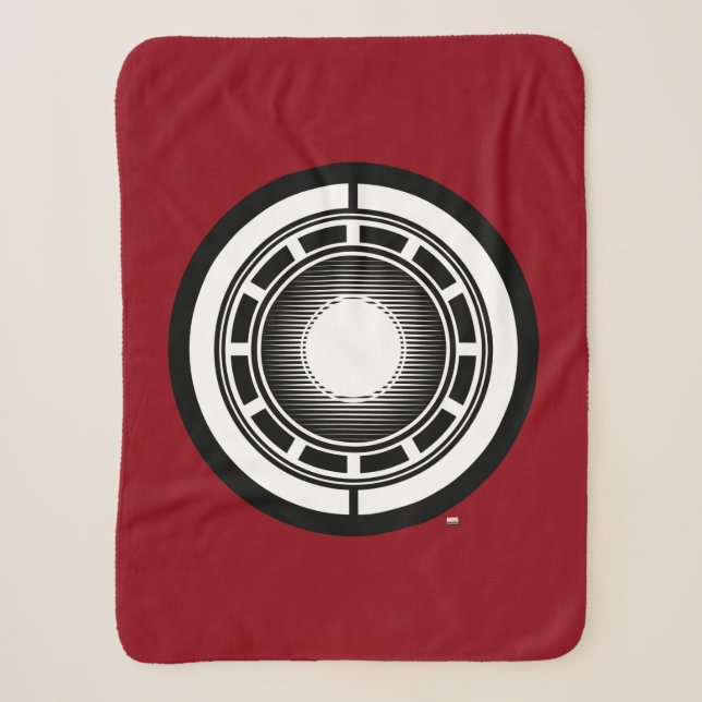 Iron Man Arc Icon Sherpa Blanket (Front)