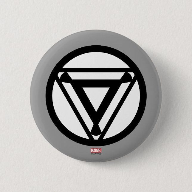 Iron Man Arc Reactor Icon 2 Inch Round Button (Front)