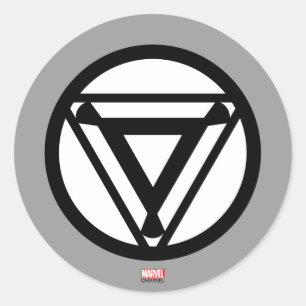 Iron Man Arc Reactor Icon Classic Round Sticker