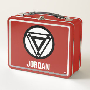 Iron Man Arc Reactor Icon Metal Lunch Box