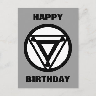 Iron Man Arc Reactor Icon Postcard