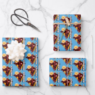 Iron Man Armored Avenger Graphic Wrapping Paper Sheet