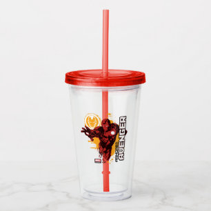Iron Man Armoured Avenger Graphic Acrylic Tumbler