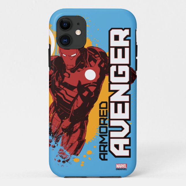 Iron Man Armoured Avenger Graphic Case-Mate iPhone Case (Back)