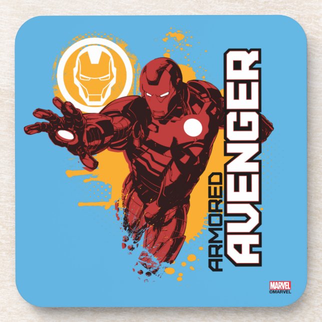 Iron Man Armoured Avenger Graphic Coaster (Front)