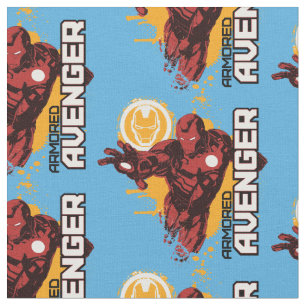 Iron Man Armoured Avenger Graphic Fabric