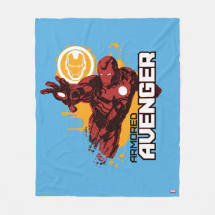 Iron Man Armoured Avenger Graphic Fleece Blanket