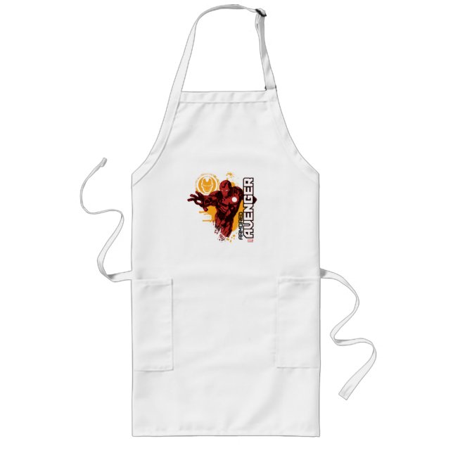 Iron Man Armoured Avenger Graphic Long Apron (Front)