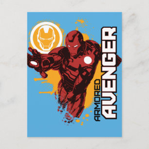 Iron Man Armoured Avenger Graphic Postcard