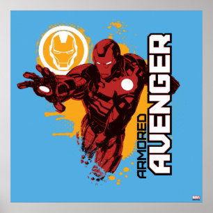 Iron Man Armoured Avenger Graphic Poster