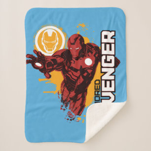 Iron Man Armoured Avenger Graphic Sherpa Blanket