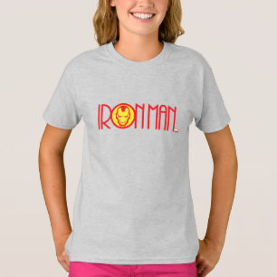 Iron Man Art Deco Name T-Shirt