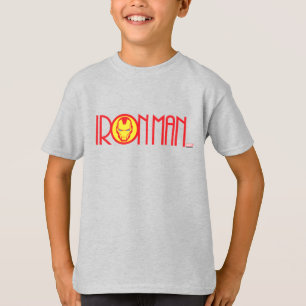 Iron Man Art Deco Name T-Shirt