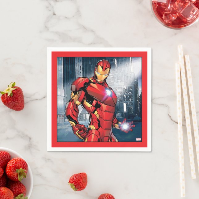 Iron Man Assemble Napkin (Insitu)