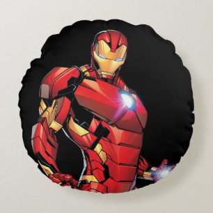 Iron Man Assemble Round Pillow