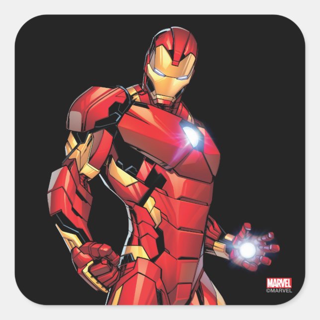 Iron Man Assemble Square Sticker (Front)