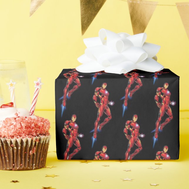 Iron Man Assemble Wrapping Paper (Birthday Party)