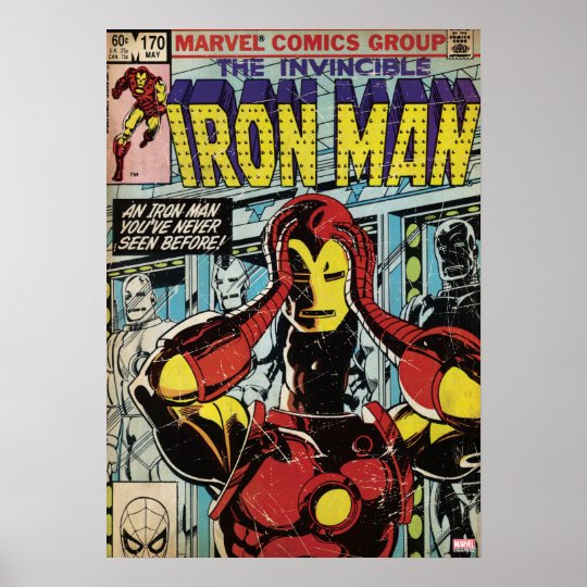 Iron Man Comic 170 Poster Zazzle Ca