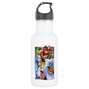 Iron Man Comic Panels 532 Ml Water Bottle
