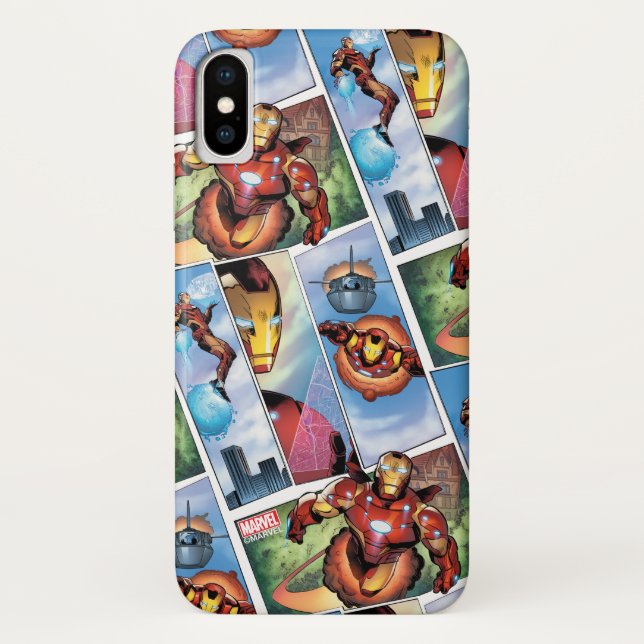 Iron Man Comic Panels Case-Mate iPhone Case (Back)