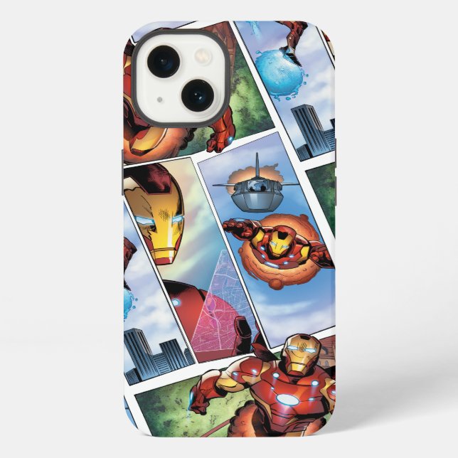 Iron Man Comic Panels iPhone Case (Back)