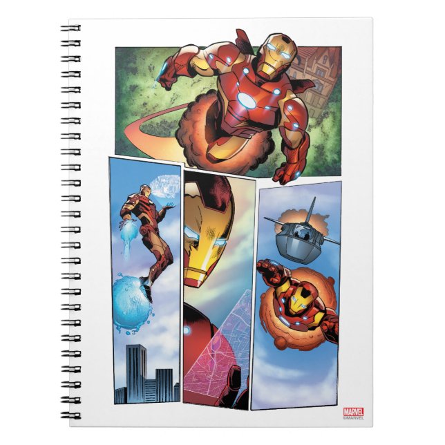 Iron Man Comic Panels Notebook (Front)