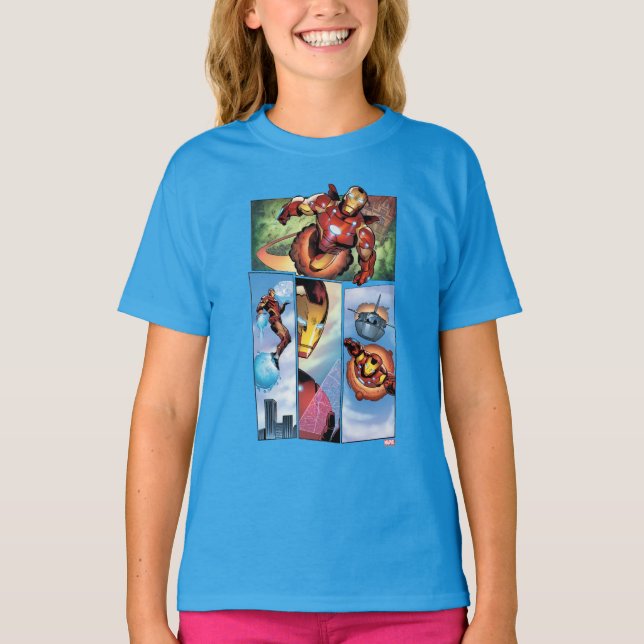 Iron Man Comic Panels T-Shirt (Front)