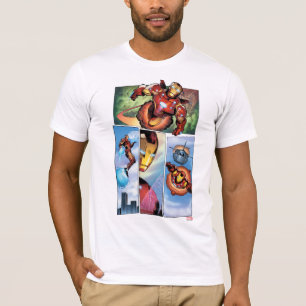 Iron Man Comic Panels T-Shirt