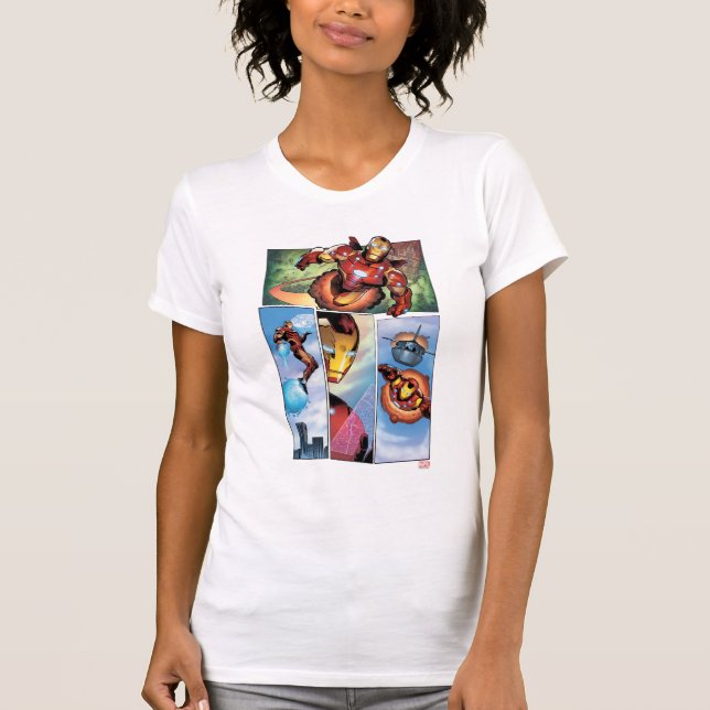 Iron Man Comic Panels T-Shirt (Front)