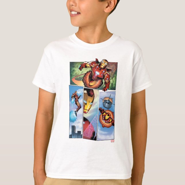 Iron Man Comic Panels T-Shirt (Front)
