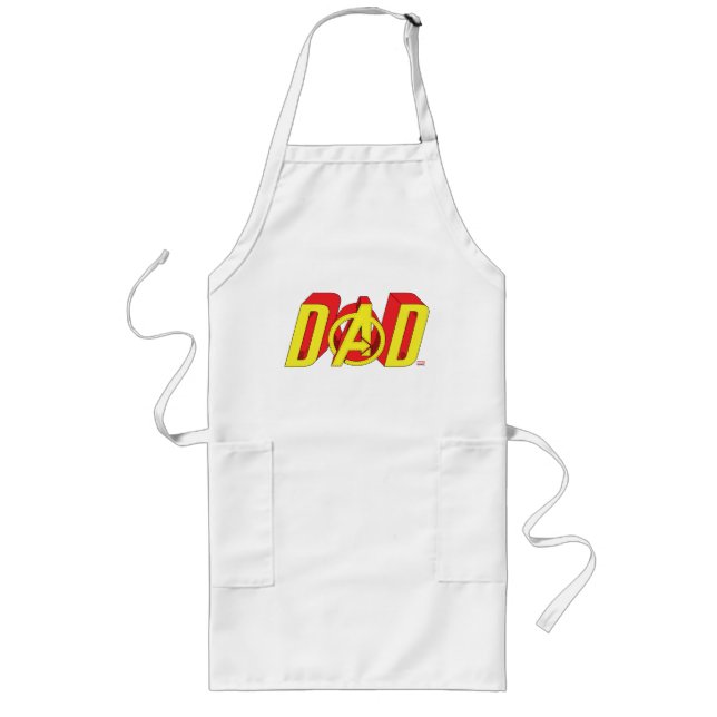 Iron Man Dad Long Apron (Front)