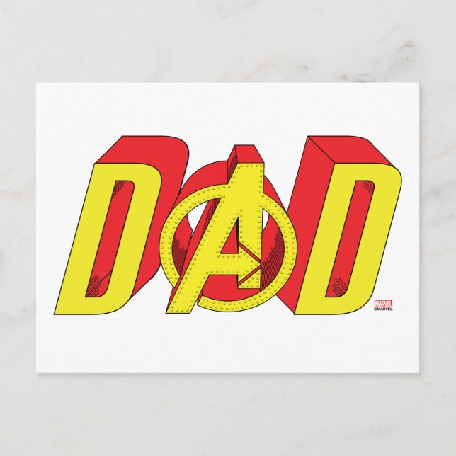 Iron Man Dad Postcard (Front)