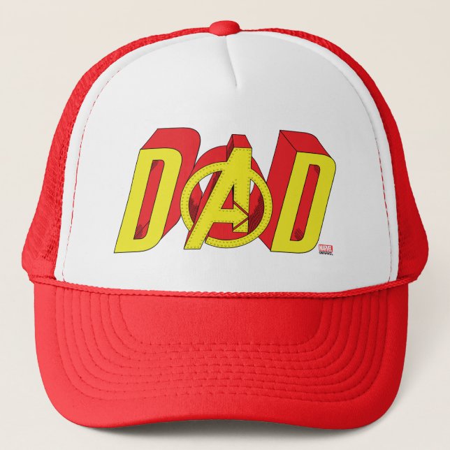 Iron Man Dad Trucker Hat (Front)