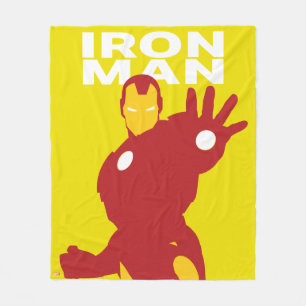 Iron Man Flat Colour Character Art Fleece Blanket