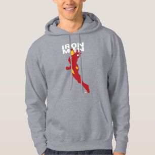 Iron Man Flat Colour Character Art Hoodie