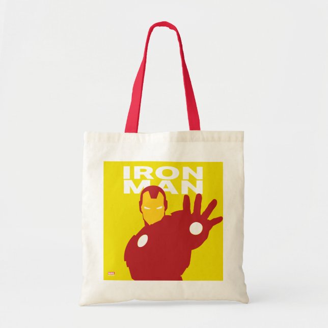 Iron Man Flat Colour Character Art Tote Bag (Front)