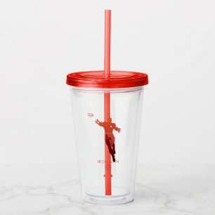 Iron Man Heroic Silhouette Acrylic Tumbler