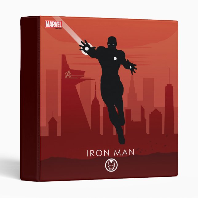 Iron Man Heroic Silhouette Binder (Front/Spine)