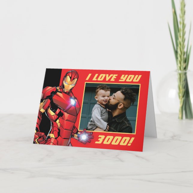 Iron Man "I love you 3000" Custom Photo Card (Front)