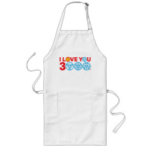 Iron Man I Love You 3000 Long Apron