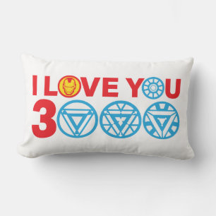 Iron Man   I Love You 3000 Lumbar Pillow