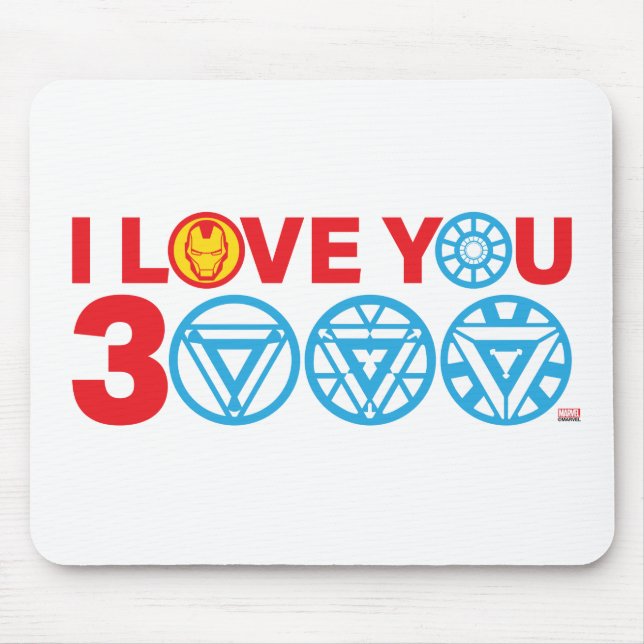 Iron Man | I Love You 3000 Mouse Pad (Front)