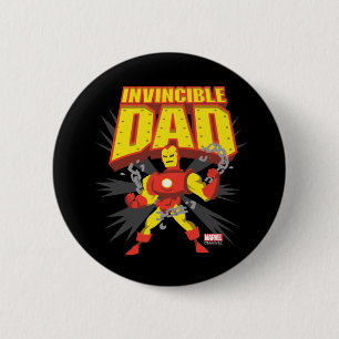 Iron Man   Invincible Dad 2 Inch Round Button