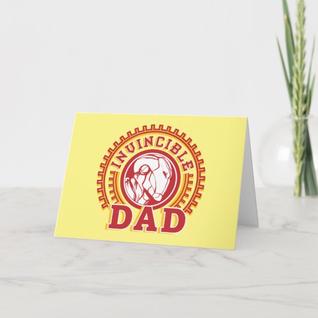 Iron Man | Invincible Dad Logo Card (Front)