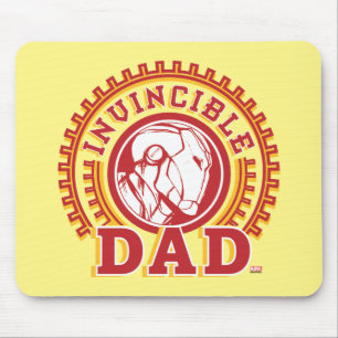 Iron Man   Invincible Dad Logo Mouse Pad