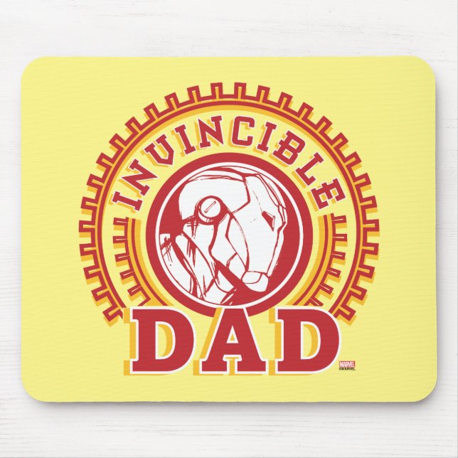 Iron Man | Invincible Dad Logo Mouse Pad (Front)
