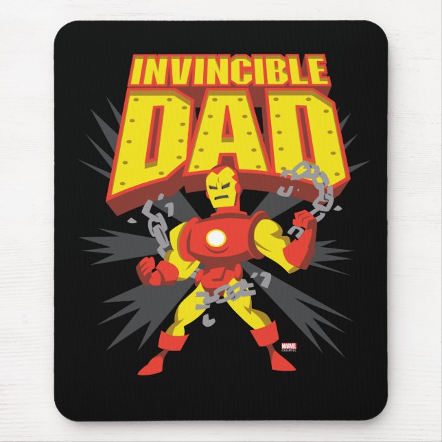 Iron Man | Invincible Dad Mouse Pad (Front)